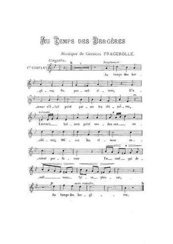 Au temps des bergères